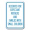 Signmission Reserved For Expectant Mothers & Families w/Children 12inx18ins, A-1218 Stork Parking A-1218 Stork Parking - Re Mo Children - alternate 1